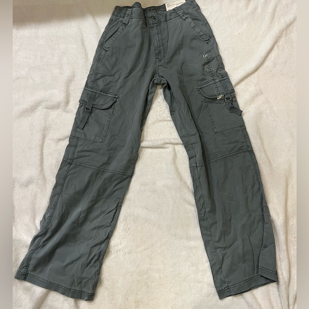 American Eagle Outfitters Gray Wide Leg Pants